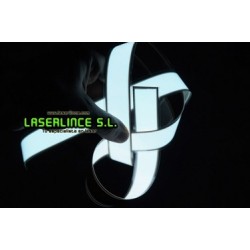 Electroluminescent light strip 100cm X 2.5 cm green