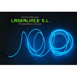 Cable de luz electroluminiscente 100cm azul