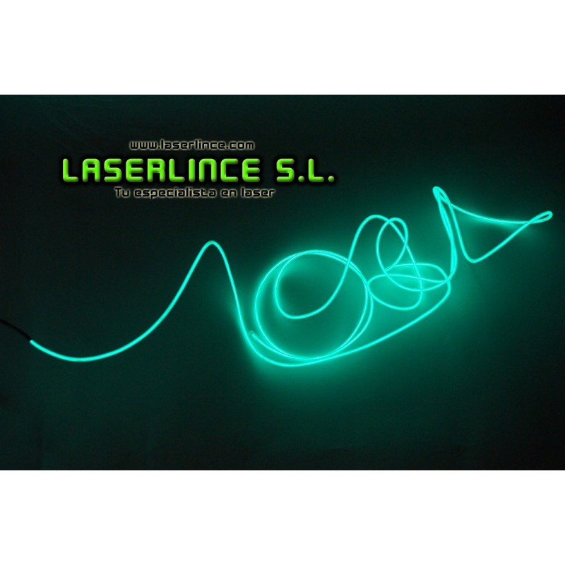 Electroluminescent light cable 100 cm green