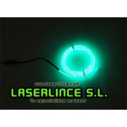 Electroluminescent light cable 100 cm green