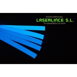 Electroluminescent light strip 30.5 cm X 3.2 cm blue