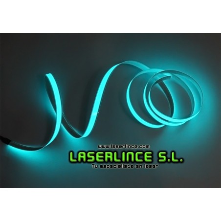 Electroluminescent light strip 100cm X 1.5 cm turquoise