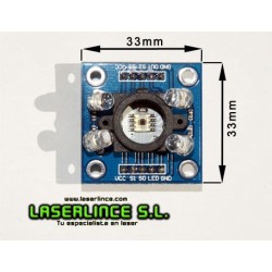 Sensor de color e intensidad de luz TAOS TCS 3200 + LEDs