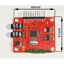 Módulo para reproducción y grabación de audio, lector SD con MP3