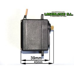 Servomotor MG995 con par de alta velocidad y gearbox metálico