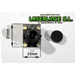 Sensor de color e intensidad de luz TAOS TCS 3200 + lente y LEDs