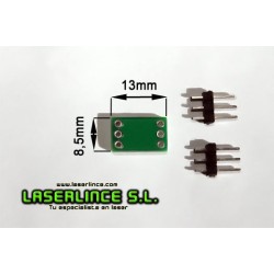 Sensor de color e intensidad de luz TAOS TCS 3414FN