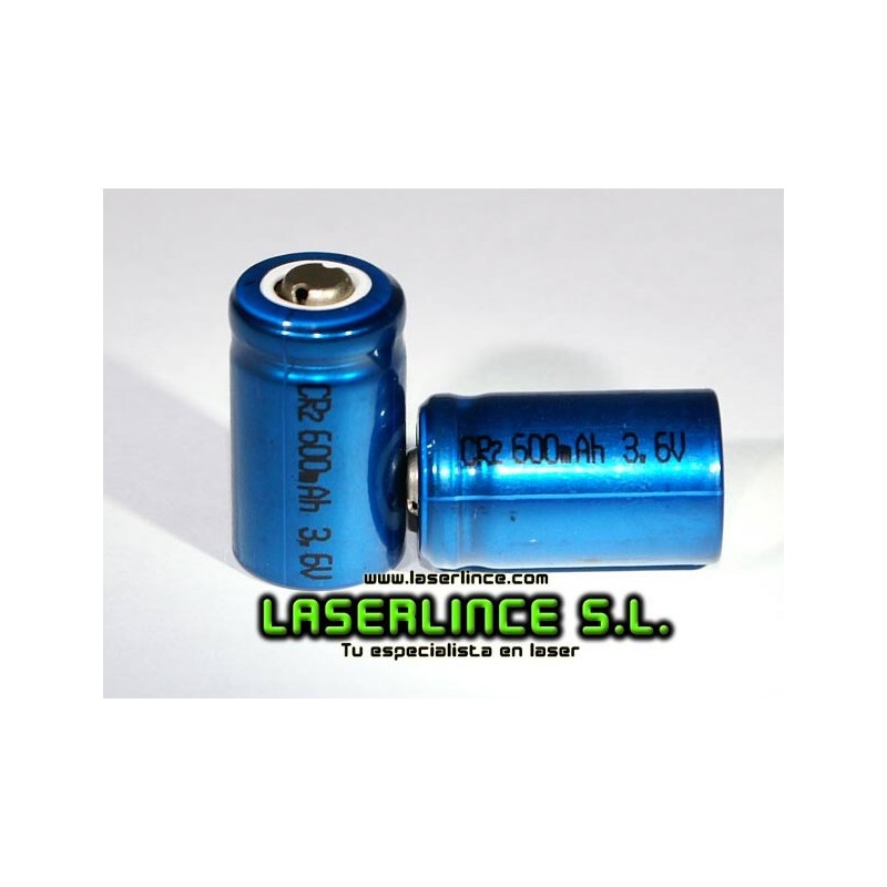 2 X rechargeable batteries CR2 600mAh TR15270  3V