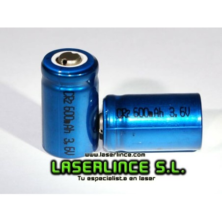 2 X rechargeable batteries CR2 600mAh TR15270  3V