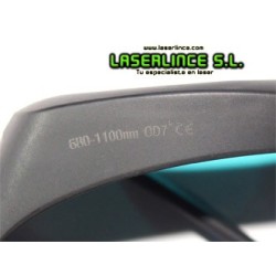 Gafas de protección láser infrarrojo de 680 a 1100nm OD 7+