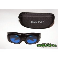 Gafas de protección láser rojo e infrarrojo 600 a 1100nm OD 6+