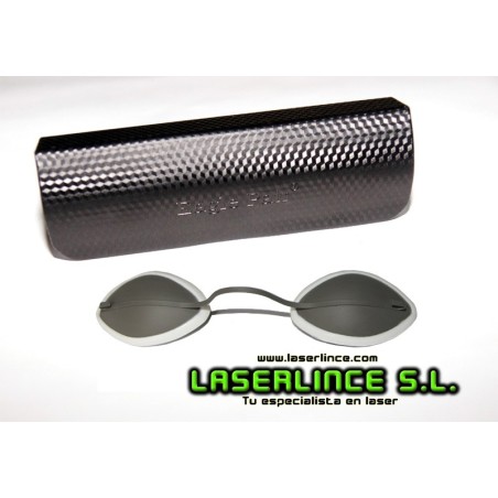 Gafas metálicas opacas de protección láser e IPL para pacientes