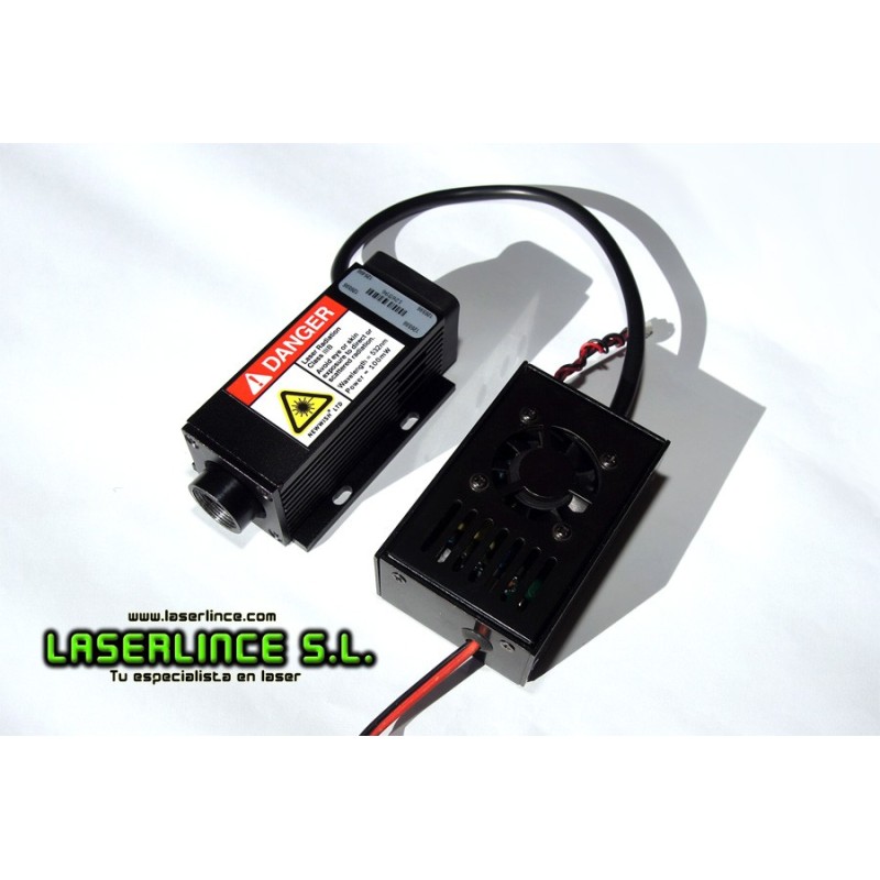 B2 100mW Green Laser Module, 532 nm wide beam generator 15mm