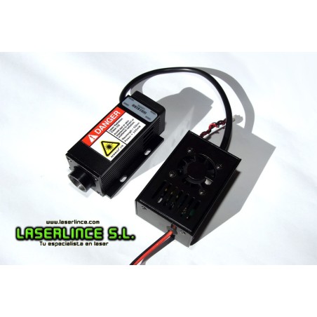 B2 Módulo láser verde 100mW, 532 nm generador de haz ancho 15mm