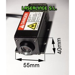 B2 100mW Green Laser Module, 532 nm wide beam generator 15mm