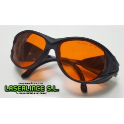 Gafas de protección para láser verde y violeta OD 7+