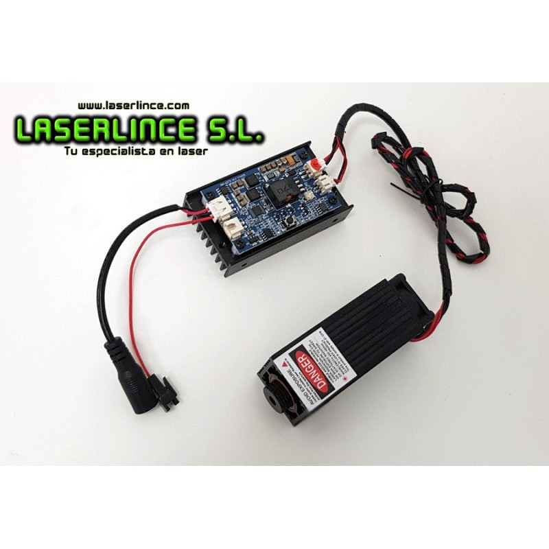 D3 Módulo láser azul 3500mW (450nm) con modulación TTL