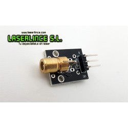 Módulo láser rojo de 0 a 0,5mW con driver de control de potencia