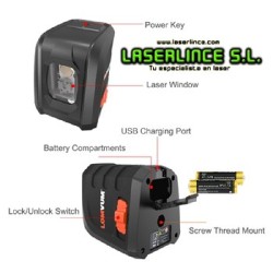 A0 Nivel laser verde 515nm 5mW autonivelable Clase II