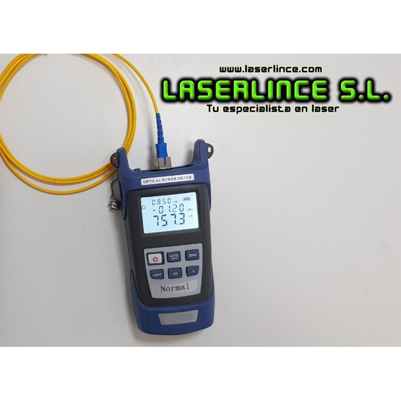 Medidor de potencia laser en fibra óptica 800-1700nm