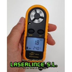 Medidor velocidad del viento o Anemómetro digital, Benetech®