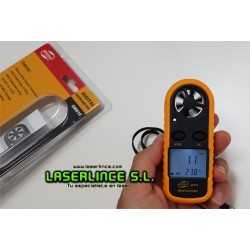 Medidor velocidad del viento o Anemómetro digital, Benetech®