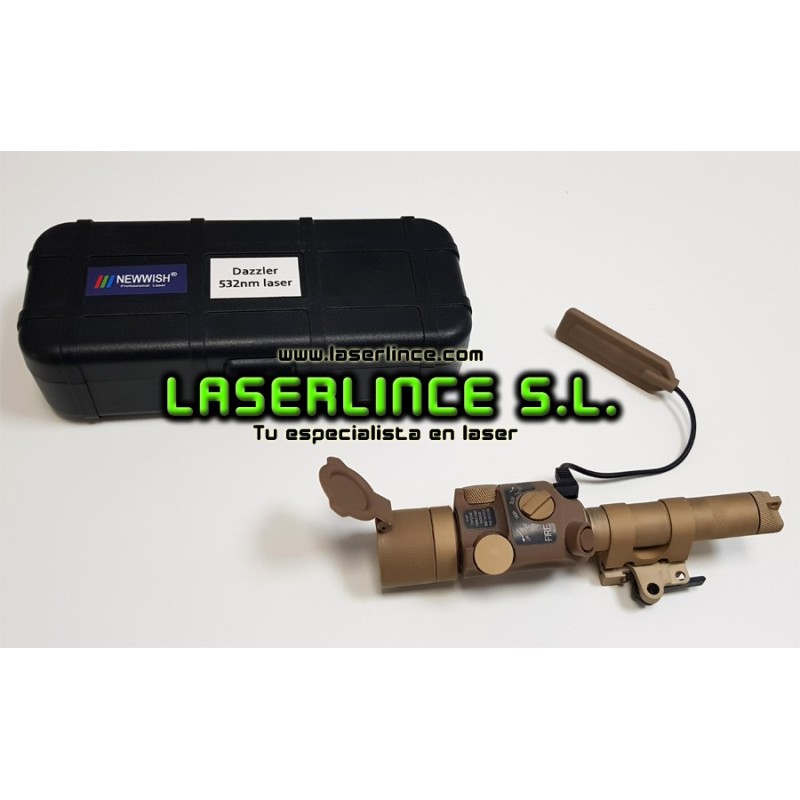 LD Dazzler Puntero láser verde de 50mW (532nm) "Glare type"