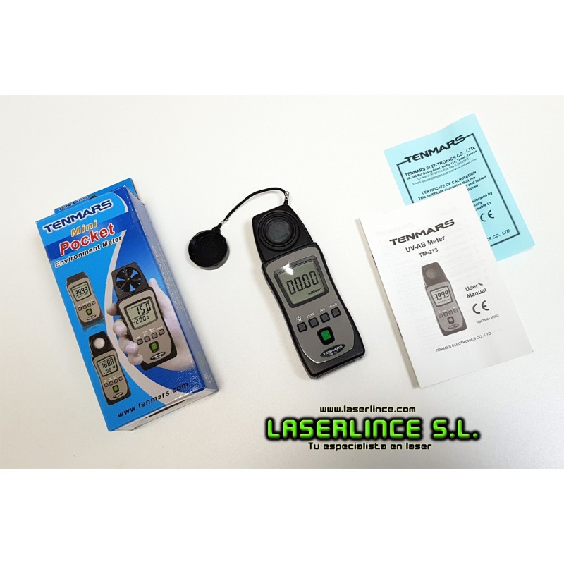 Medidor de radiación UVA y UVB 290 ~ 390nm Tenmars TM-213