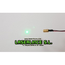 B4b Módulo láser verde 1 mW (520nm) generador de punto DDL ø=6mm