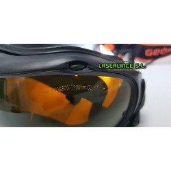 Gafas integrales de protección láser 190-540 & 800-1700nm OD5+