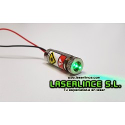 B5b Módulo láser verde 50 mW (520nm) gen. de punto DDL ø=12mm