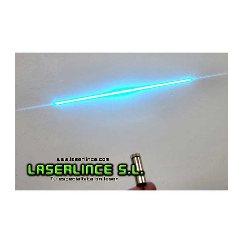 C02 Cyan Blue Laser Module 30mW Focusable line Generator (488nm)