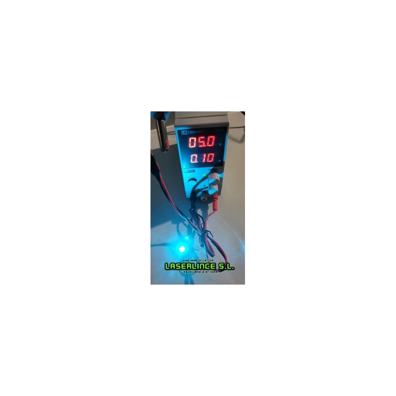 C03 Módulo láser azul cian 30mW de cruz enfocable (488nm)