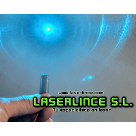 C01 Cyan Blue Laser Module 30mW Focusable Spot Generator (488nm)
