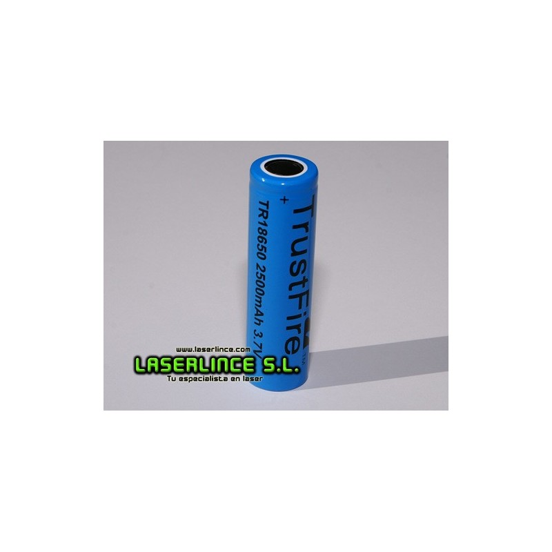 1 Batería recargable 18650 2500mAh 3,7V TrustFire sistema PCB