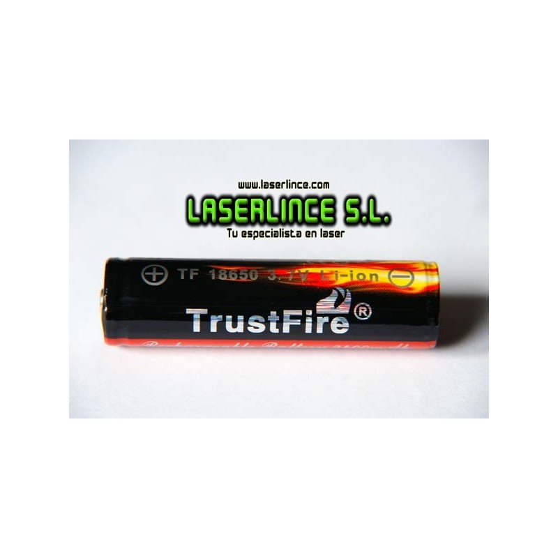 1 Batería recargable 18650 2400mAh 3,7V Trustfire sistema PCB