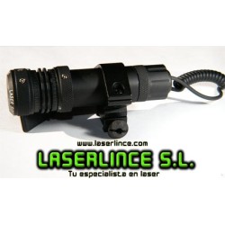 Picture in which couples can be seen as the red laser pointer on the adjustable mount (not included laser pointer)