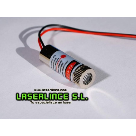 A7 Módulo láser rojo 5mW generador de cruz enfocable (650 nm)