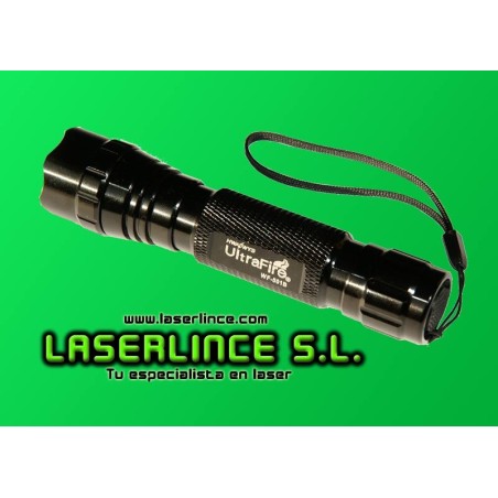 Linterna UltraFire de luz verde (emisor Philips Luxeon K2)