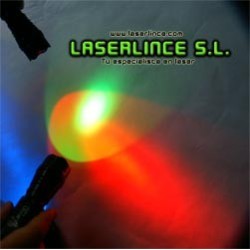 EFFECTS IMAGES OF LIGHT WITH RED LIGHTS, GREEN AND BLUE (Only includes specified flashlight, not the 3 lanterns)