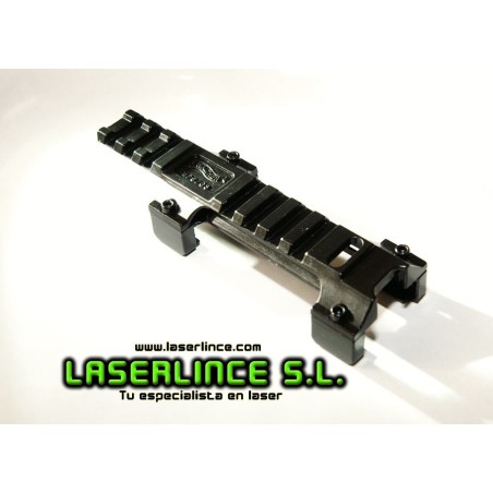 Montura de aluminio para MP5 y G3 con carril 20mm Picatinny