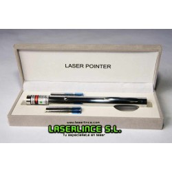 E7b Puntero láser verde de cromado 20 mW (532nm)