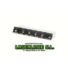 Picatinny Rail with screws coupled to 6-way