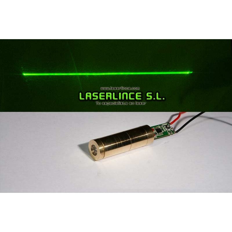 B6 Módulo láser verde 50mW generador de línea (532nm)