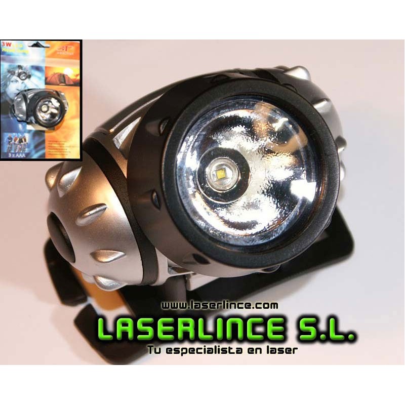 Flashlight to head of special CREE 3W