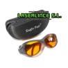VB01 Gafas de protección para láser verde y violeta OD 7+