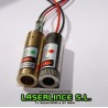 photo compares the size of this product with 5mw red laser module generator focused spot of 650 nm