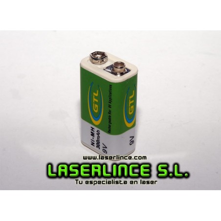 Battery 9V 300mAh Rechargeable Ni-MH