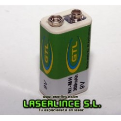 Batería recargable 9V de 300mAh Ni-MH