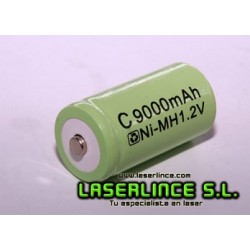 Batería recargable C 1,2V de 9000mAh  Ni-MH